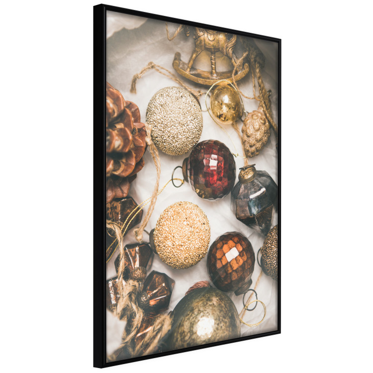 Poster Christmas Ornaments - A Box With Colorful Baubles and Decorations 151708 additionalImage 3