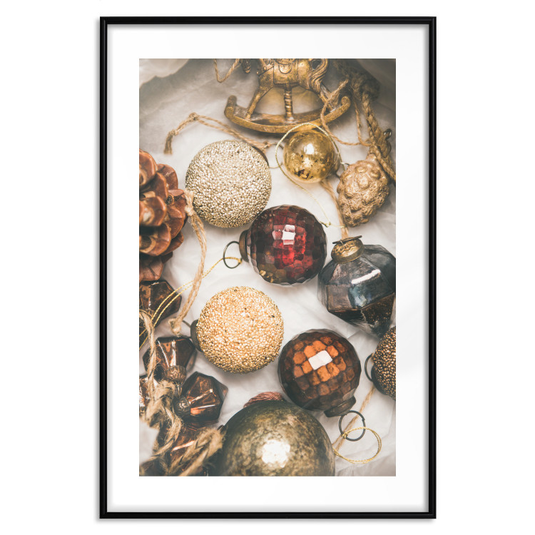 Poster Christmas Ornaments - A Box With Colorful Baubles and Decorations 151708 additionalImage 24