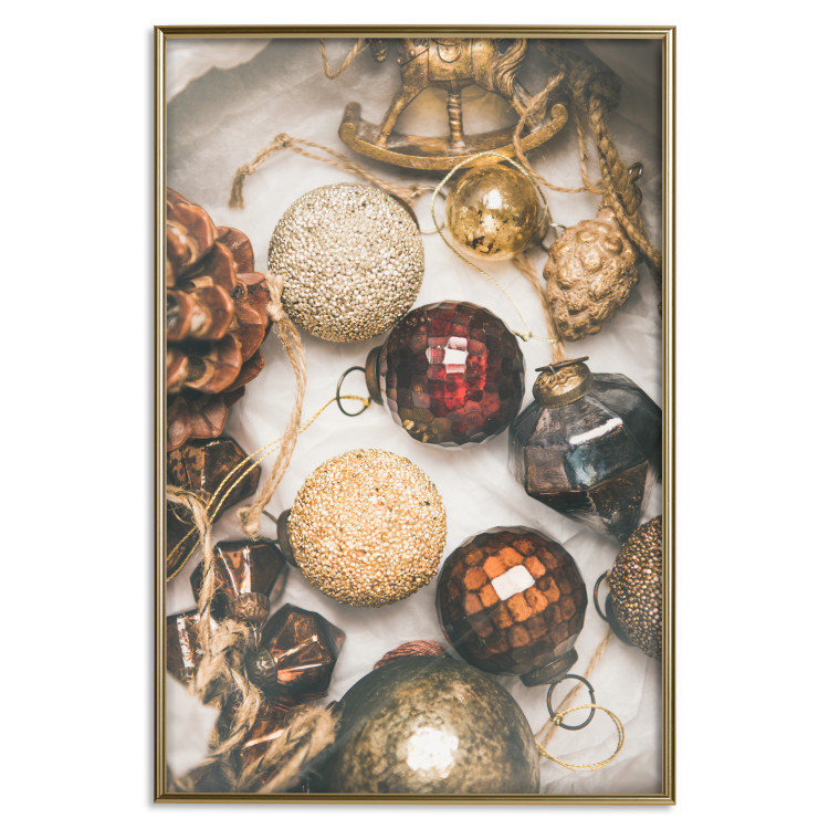Poster Christmas Ornaments - A Box With Colorful Baubles and Decorations 151708 additionalImage 26