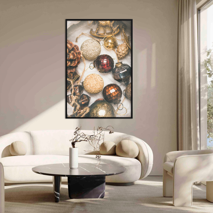Poster Christmas Ornaments - A Box With Colorful Baubles and Decorations 151708 additionalImage 12