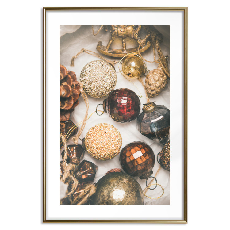Poster Christmas Ornaments - A Box With Colorful Baubles and Decorations 151708 additionalImage 25