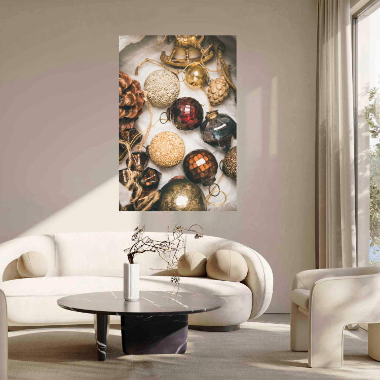 Poster Christmas Ornaments - A Box With Colorful Baubles and Decorations 151708 additionalImage 9