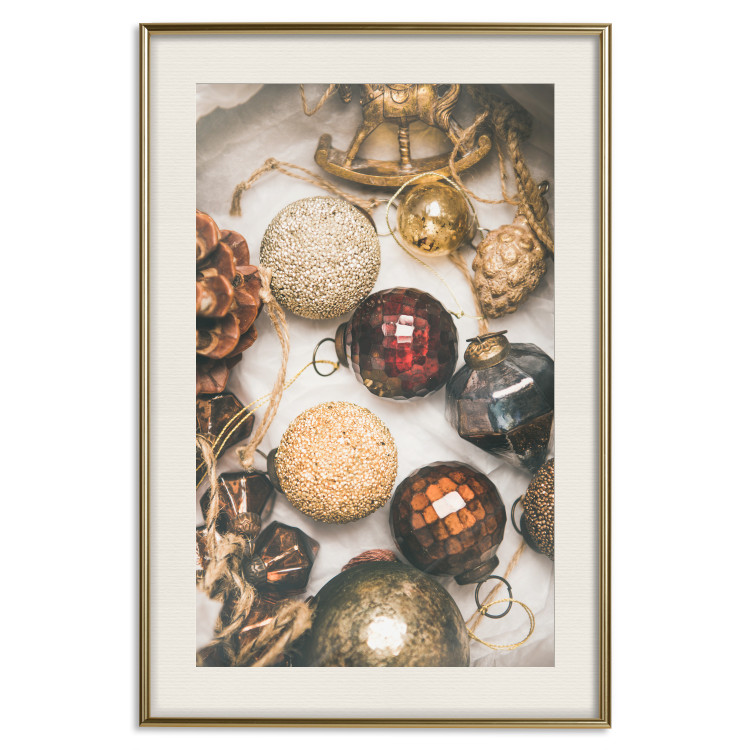 Poster Christmas Ornaments - A Box With Colorful Baubles and Decorations 151708 additionalImage 23