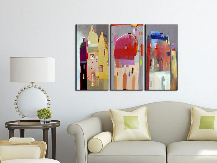 Canvas Print Abstract houses 48908 additionalImage 3