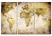Canvas Art Print Old continents 50208
