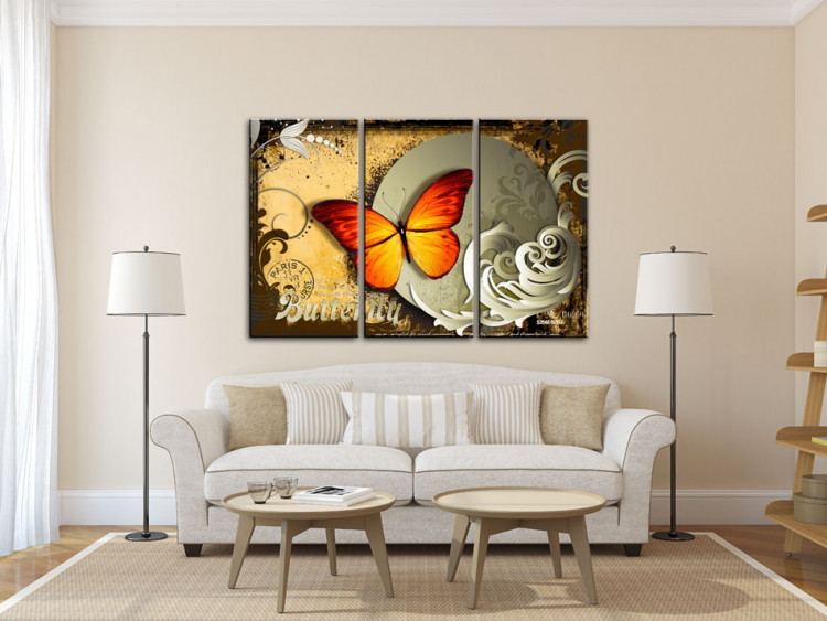 Canvas Print Flight of a butterfly 55508 additionalImage 3