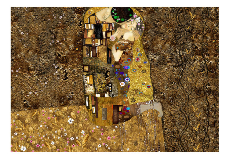 Photo Wallpaper Klimt inspiration: Golden Kiss 64508 additionalImage 1