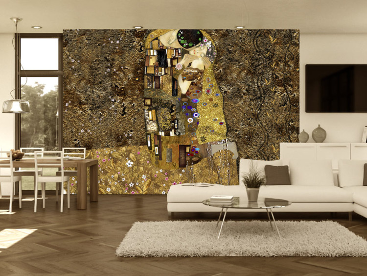 Photo Wallpaper Klimt inspiration: Golden Kiss 64508