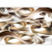 Photo Wallpaper Abstract with Waves - Artistic Composition of Beige-Brown Waves 64808 additionalThumb 1