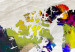 Canvas World Map: Rainbow Madness 94908 additionalThumb 4
