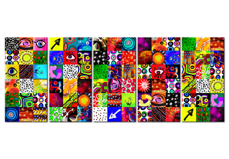 Canvas Print Colourful Abstraction 106918