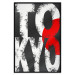 Wall Poster Tokyo - large English text in the colors of the Japanese flag on a black background 114318 additionalThumb 17