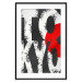 Wall Poster Tokyo - large English text in the colors of the Japanese flag on a black background 114318 additionalThumb 14