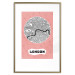 Wall Poster Central London - map of an English city with text on a pink background 117018 additionalThumb 14