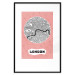 Wall Poster Central London - map of an English city with text on a pink background 117018 additionalThumb 15