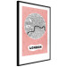 Wall Poster Central London - map of an English city with text on a pink background 117018 additionalThumb 9