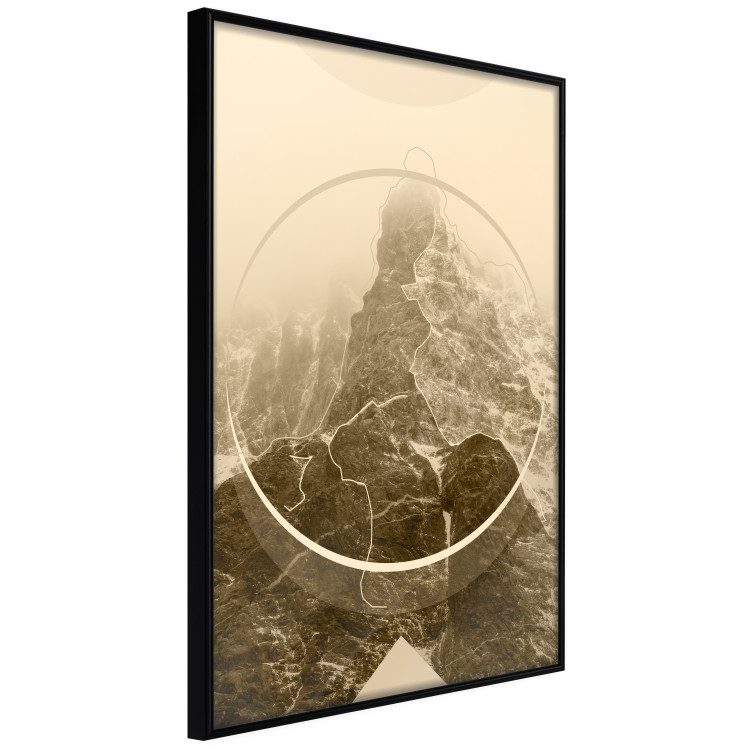 Wall Poster Power of Mountains in Sepia - composition with landscape of mountain range in winter 117218 additionalImage 10