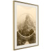 Wall Poster Power of Mountains in Sepia - composition with landscape of mountain range in winter 117218 additionalThumb 2