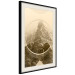 Wall Poster Power of Mountains in Sepia - composition with landscape of mountain range in winter 117218 additionalThumb 3