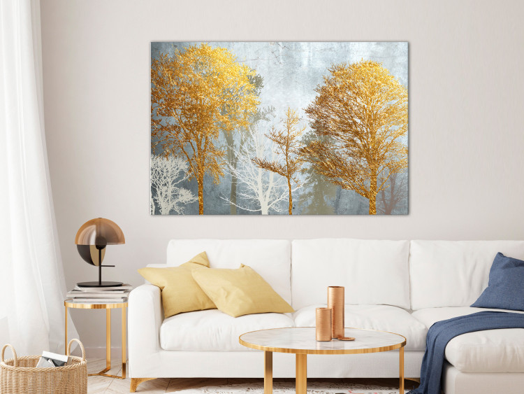 Canvas Print Hoarfrost and Gold (1 Part) Wide 122318 additionalImage 3