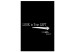 Canvas Art Print The other left - black background with funny, white inscription in English 122818