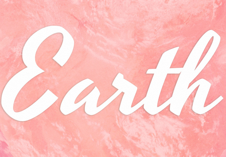 Wall Poster Pink Earth, Pink Life - white English text on pink texture 123218 additionalImage 4