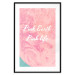 Wall Poster Pink Earth, Pink Life - white English text on pink texture 123218 additionalThumb 15