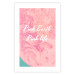 Wall Poster Pink Earth, Pink Life - white English text on pink texture 123218 additionalThumb 19