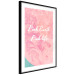 Wall Poster Pink Earth, Pink Life - white English text on pink texture 123218 additionalThumb 12