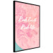 Wall Poster Pink Earth, Pink Life - white English text on pink texture 123218 additionalThumb 2