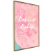 Wall Poster Pink Earth, Pink Life - white English text on pink texture 123218 additionalThumb 3