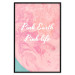 Wall Poster Pink Earth, Pink Life - white English text on pink texture 123218 additionalThumb 18