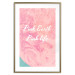 Wall Poster Pink Earth, Pink Life - white English text on pink texture 123218 additionalThumb 14