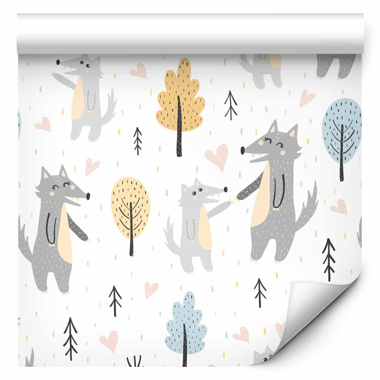Modern Wallpaper Little Wolf With Mother 127218 additionalImage 1