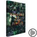 Canvas Print Welcome to the Jungle (1-part) vertical - text against a jungle background 128818 additionalThumb 6