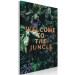 Canvas Print Welcome to the Jungle (1-part) vertical - text against a jungle background 128818 additionalThumb 2