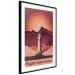 Wall Poster Space Flight - black and white landscape of rocket and space with texts 128918 additionalThumb 6