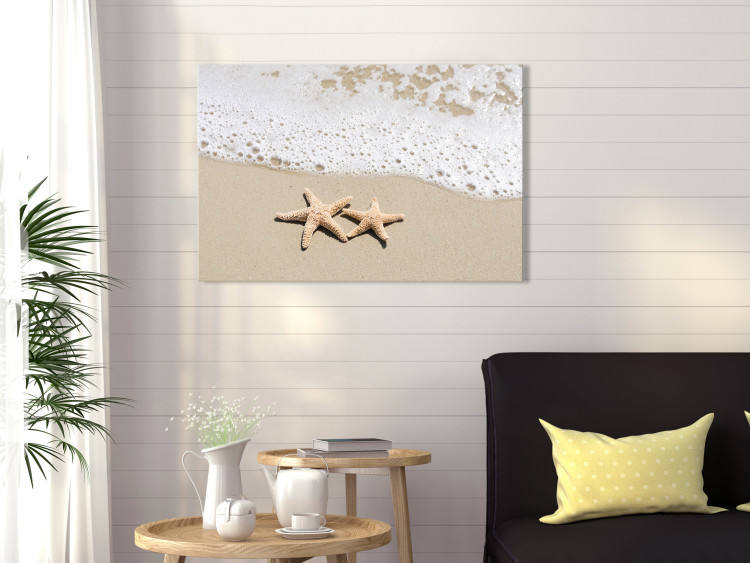 Canvas Holiday Souvenir (1-piece) Wide - starry beach landscape 129818 additionalImage 3