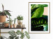 Wall Poster Dieffenbachia - plant landscape with dark green leaves on a light background 129918 additionalThumb 13