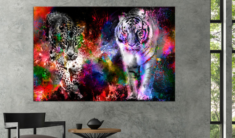 Large canvas print Colorful Cats [Large Format] 131518 additionalImage 6