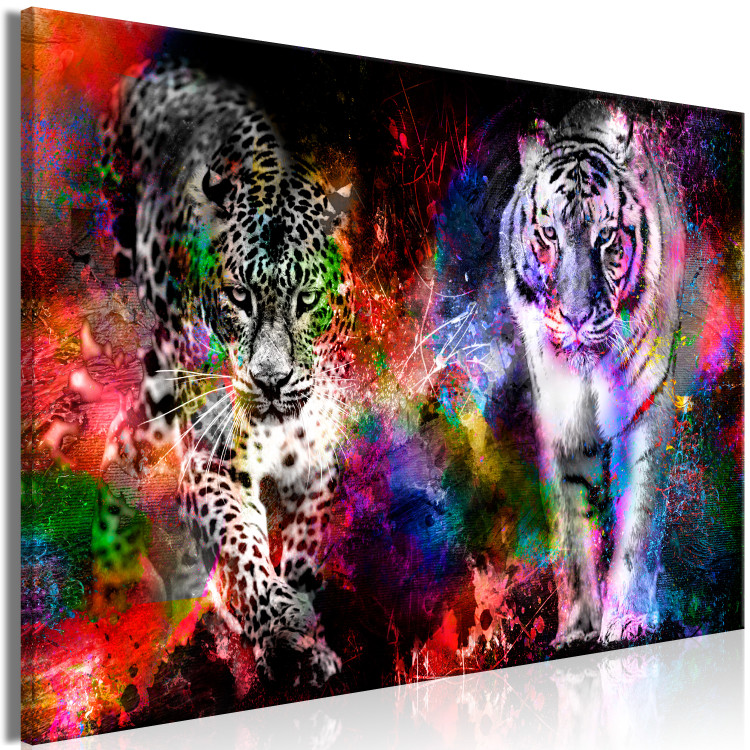 Large canvas print Colorful Cats [Large Format] 131518 additionalImage 3