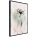 Wall Poster Autumn Evening - black dandelion flower on a light background with a large circle 131818 additionalThumb 13