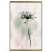 Wall Poster Autumn Evening - black dandelion flower on a light background with a large circle 131818 additionalThumb 21