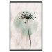 Wall Poster Autumn Evening - black dandelion flower on a light background with a large circle 131818 additionalThumb 18