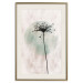 Wall Poster Autumn Evening - black dandelion flower on a light background with a large circle 131818 additionalThumb 20