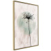 Wall Poster Autumn Evening - black dandelion flower on a light background with a large circle 131818 additionalThumb 14