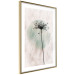 Wall Poster Autumn Evening - black dandelion flower on a light background with a large circle 131818 additionalThumb 9