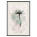 Wall Poster Autumn Evening - black dandelion flower on a light background with a large circle 131818 additionalThumb 19