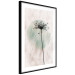 Wall Poster Autumn Evening - black dandelion flower on a light background with a large circle 131818 additionalThumb 8