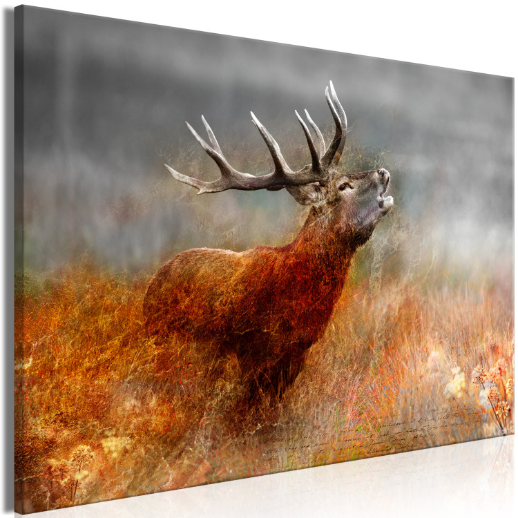Large canvas print Roaring Deer [Large Format] 137618 additionalImage 3